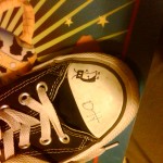 Janie drew a bug on her borther's shoe. Hope he's okay with that.